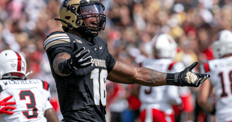 Purdue linebacker Mani Powell